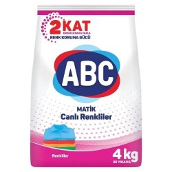 ABC Toz Deterjan Canlı Renkliler 4 KG - ABC