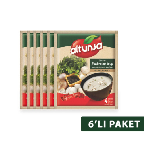 Altunsa Hazır Kremalı Mantar Çorbası 6 lı 60 Gr - Altunsa