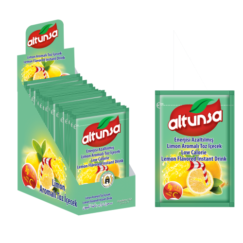 Altunsa Limon Aromalı Soğuk Toz İçecek 9 gr X 24 Adet - 1