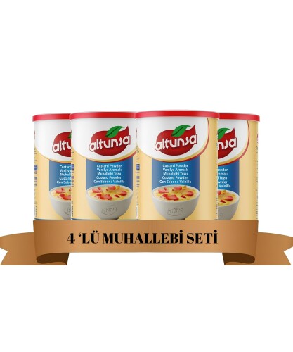 Altunsa Vanilya Aromalı Muhallebi Tozu 250 gr x 4 Adet - Altunsa