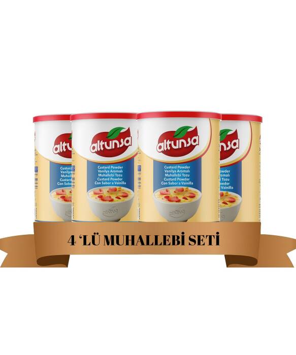 Altunsa Vanilya Aromalı Muhallebi Tozu 250 gr x 4 Adet - 1