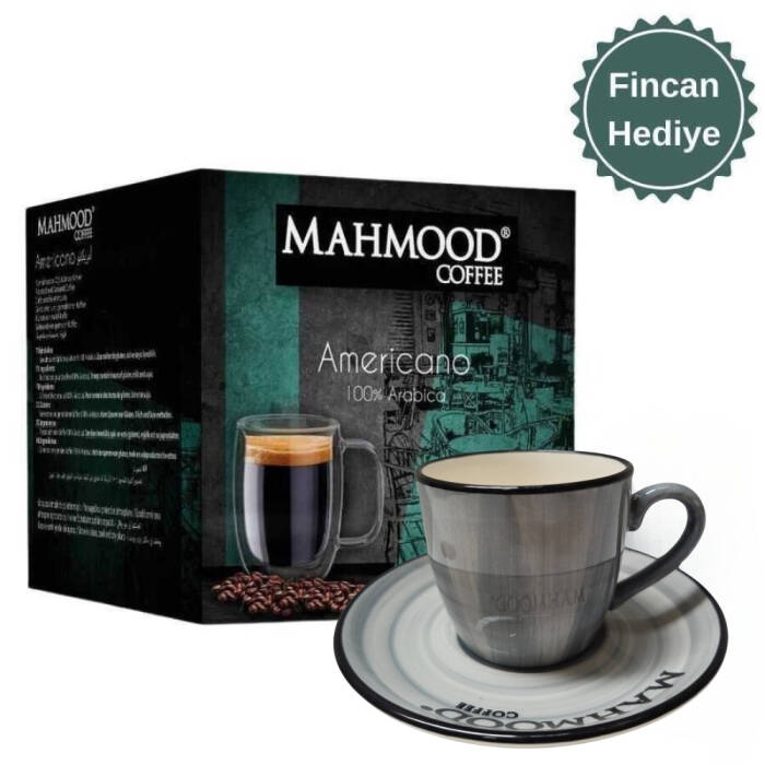 Mahmood Coffee Dolce Gusto Americano Kapsül Kahve 16 Adet X 7 gr ve Fincan - 1