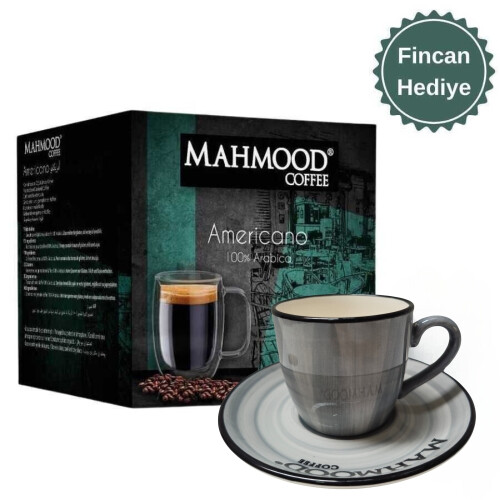 Mahmood Coffee Dolce Gusto Americano Kapsül Kahve 16 Adet X 7 gr ve Fincan - Mahmood Coffee