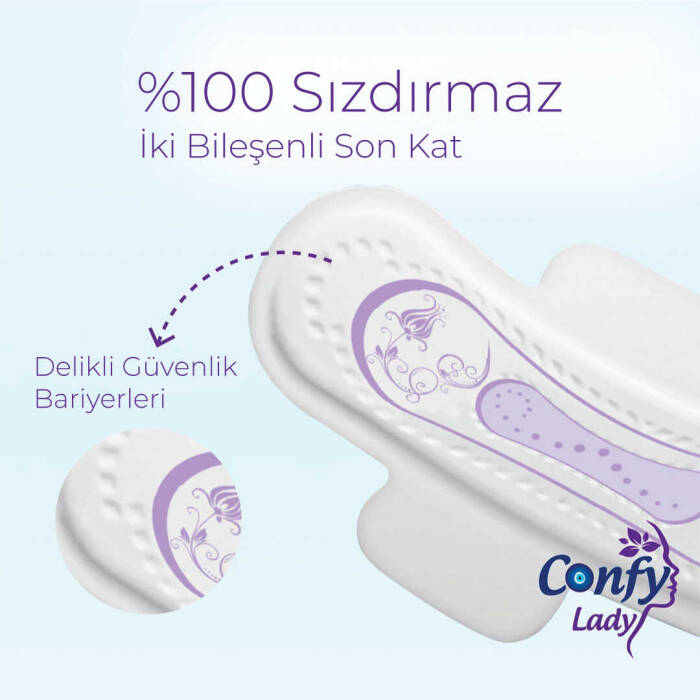 Confy Lady Maxi Hijyenik Ped Avantajlı Fırsat Paketi - 135 Adet - 5