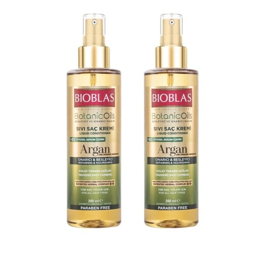 Bioblas Botanic Oils Argan Yağlı Sıvı Saç Kremi 200 ML x 2 Adet - Bioblas