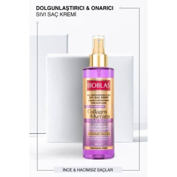 Bioblas Sıvı Saç Kremi Collagen Keratin 200 ml - 2