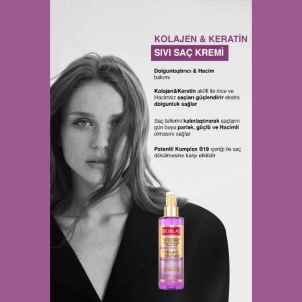 Bioblas Sıvı Saç Kremi Collagen Keratin 200 ml - 3