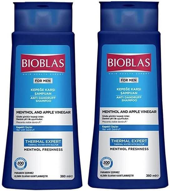 Bioblas Thermal Expert Men Kepeğe Karşı Şampuan 360 ml x 2 Adet - 1