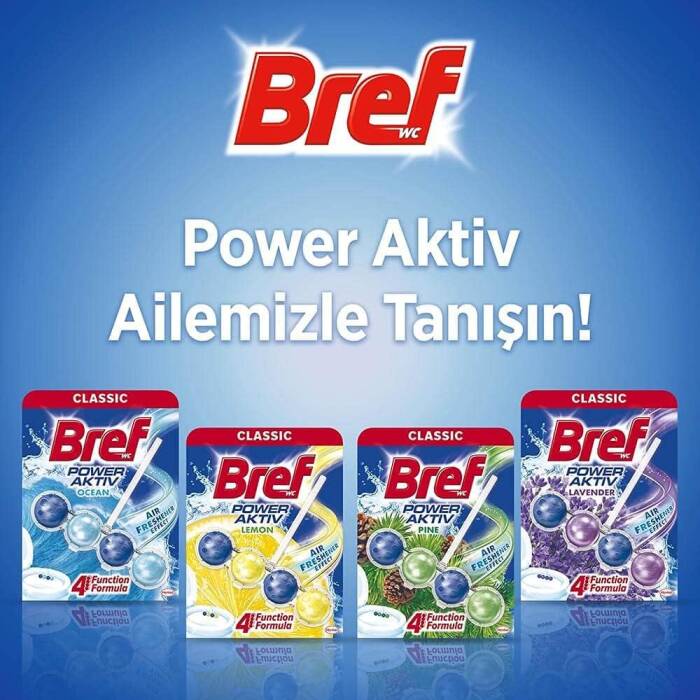 Bref WC Power Aktiv Okyanus Kokulu Klozet Temizleme Topları, 1 x 1 Adet - 5