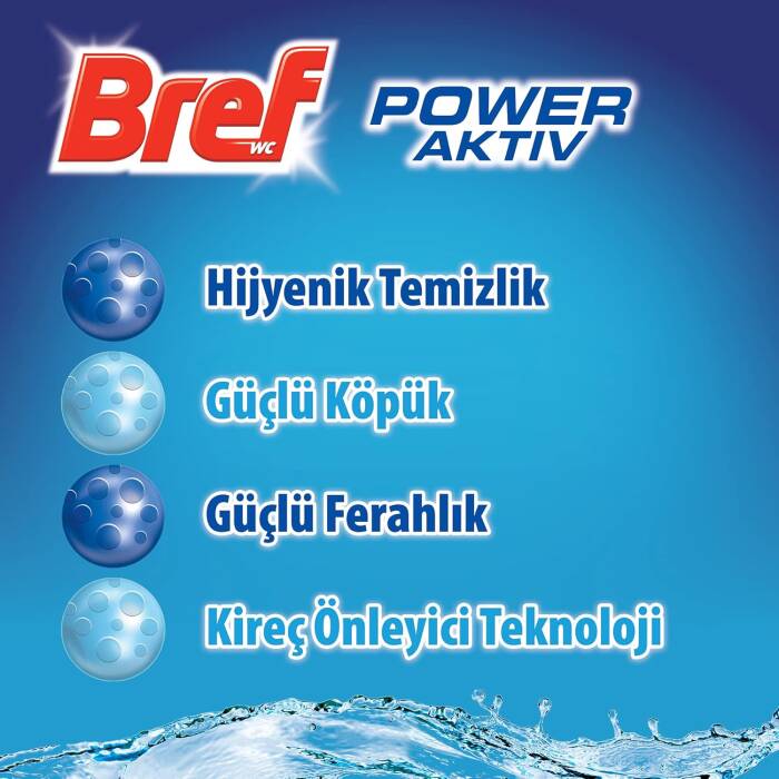 Bref WC Power Aktiv Okyanus Kokulu Klozet Temizleme Topları, 1 x 1 Adet - 4