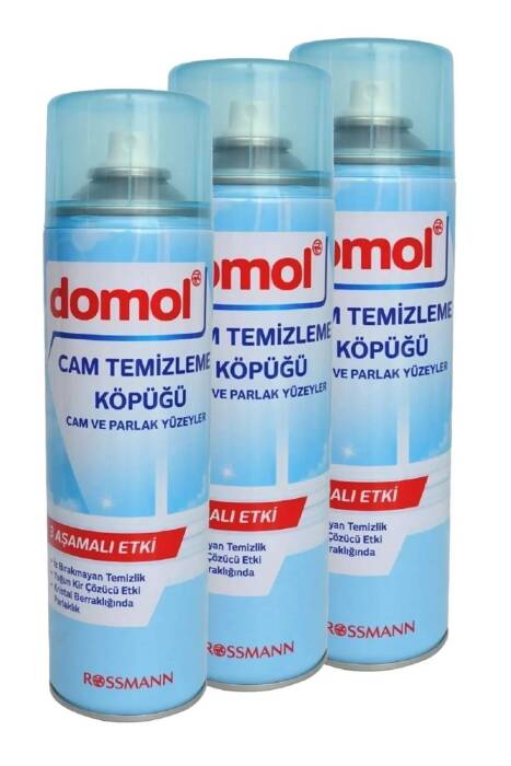 Cam Ve Parlak Yüzeyler İçin Cam Temizleme Köpüğü 500 ml (3 Adet) - 1