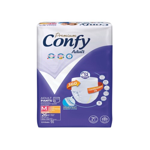 Confy Adult Premium Yetişkin Külot Bezi Medium Orta Boy 26 Adet - 2