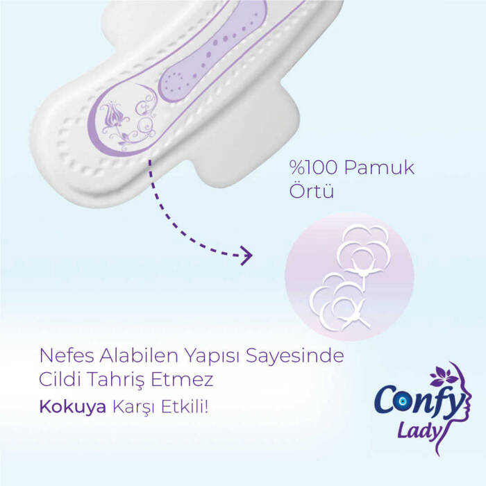 Confy Lady Hijyenik Ped Maxi Extralong 8 Adet - 5