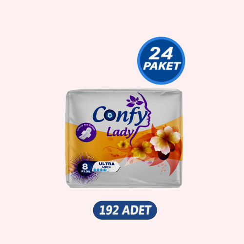 Confy Lady Hijyenik Ped Ultra Long 192 Adet - Confy Lady