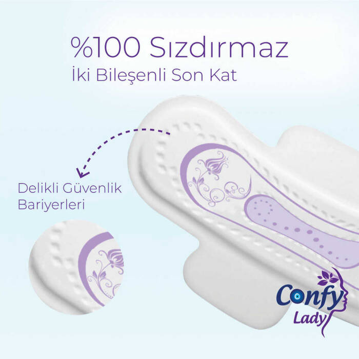 Confy Lady Hijyenik Ped Ultra Normal 10 Adet - 6