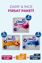 Confy Lady Ultra Hijyenik Ped Zarif ve İnce Fırsat Paketi - 147 Adet - Confy Lady