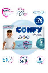 Confy Premium 5 Numara Bebek Bezi Junior 11 - 18 KG 176 Adet - Confy