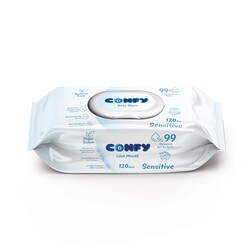 Confy Premium Sensitive Islak Mendil 120 Adet - Confy Islak Mendil