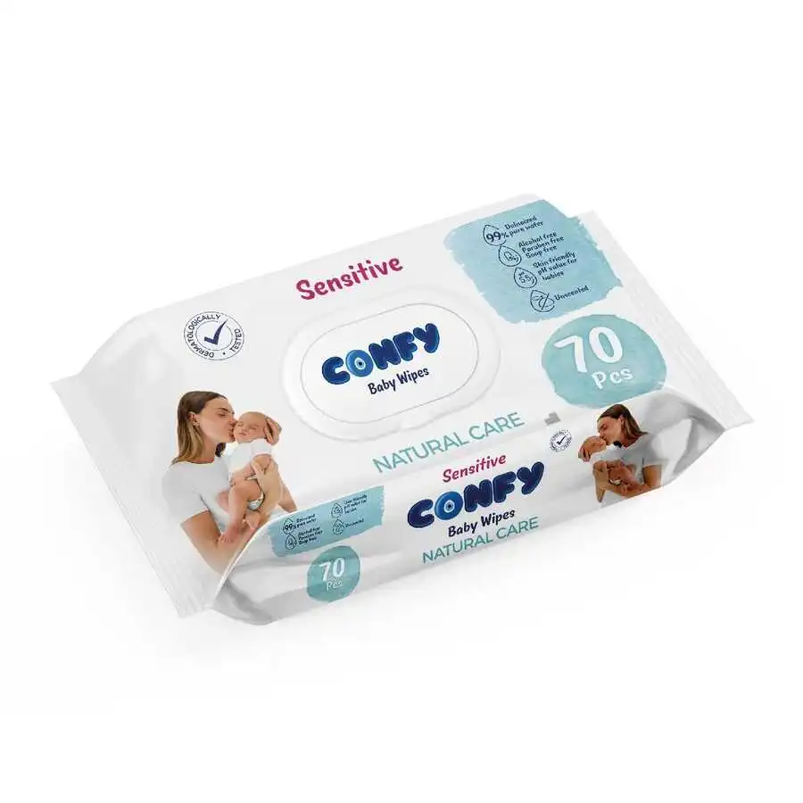 Confy Premium Sensitive Islak Mendil 70 Adet - Confy Islak Mendil