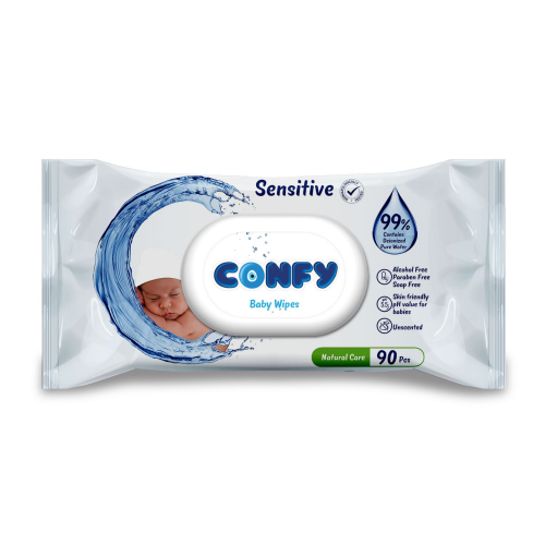 Confy Premium Sensitive Islak Mendil 90 Adet - Confy Islak Mendil