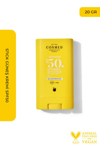 COSMED Sun Essentıal Yüksek Korumalı Güneş Koruyucu Sun Stick Spf50 Makyaj Üstü 20 G - Cosmed