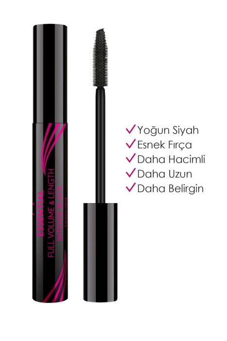 Golden Rose Essential Full Volume ve lenght Mascara - Intense Black - Hacim Veren Maskara - 1