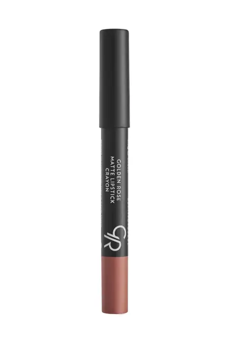 Golden Rose Matte Lipstick Crayon No: 14 Dark Beige - Mat Kalem Ruj - 2