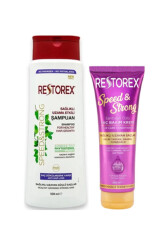 Hızlı Saç Uzatmaya Yardımcı Set: Restorex Şampuan - Restorex