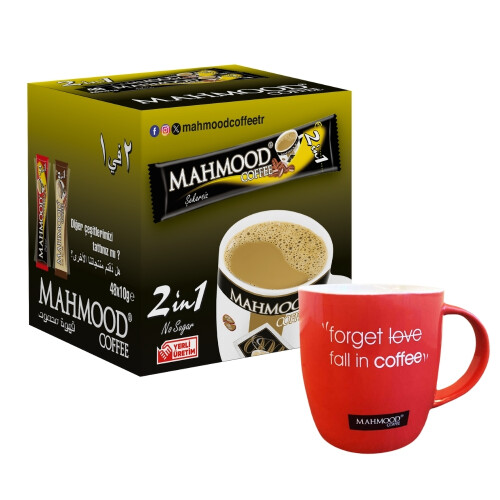 Mahmood Coffee 2'si 1 Arada 48 Adet ve Kupa Bardak - Mahmood Coffee