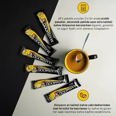 Mahmood Coffee 2'si 1 Arada Hazır Kahve 48 Adet x 10 Gr - 5