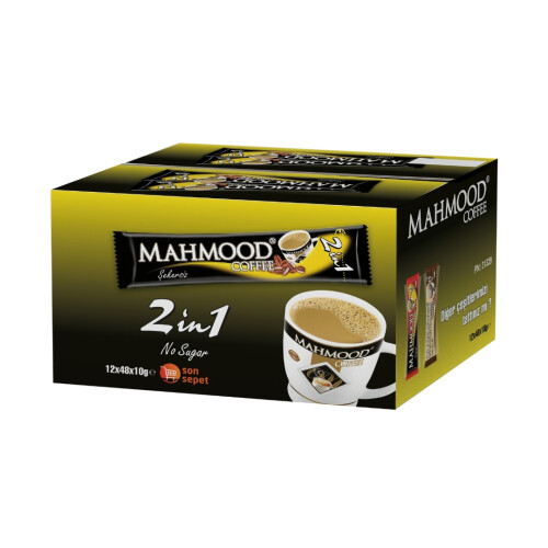 Mahmood Coffee 2si 1 Arada Hazır Kahve 48 Adet x 10 Gram (1 Koli) - Mahmood Coffee