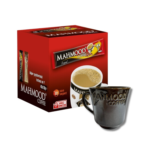 Mahmood Coffee 3'ü 1 Arada 48 Adet ve Kupa Bardak - Mahmood Coffee