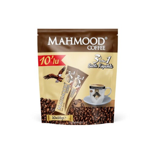 Mahmood Coffee 3'ü 1 Arada Sütlü Köpüklü Kahve 18 gr x 10 Adet - 2