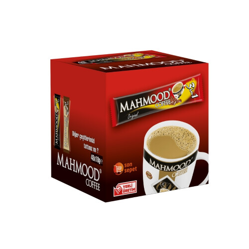 Mahmood Coffee 3ü 1 Arada Hazır Kahve 48 Adet x 18 Gram (1 Koli) - 3