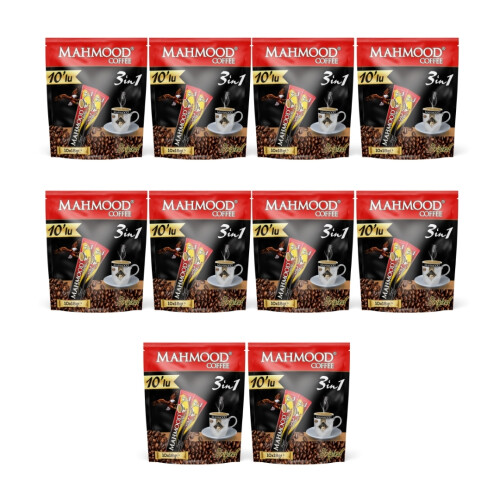 Mahmood Coffee 3'ü 1 Arada Kahve 18 gr x 10 Adet x 10'lu Paket - Mahmood Coffee