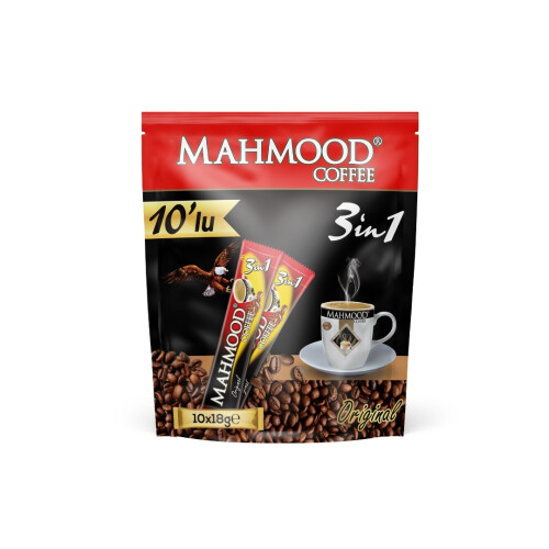 Mahmood Coffee 3'ü 1 Arada Kahve 18 gr x 10 Adet x 5'li Paket - 4