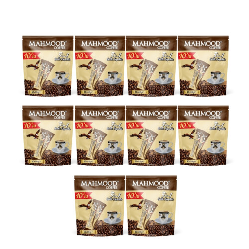 Mahmood Coffee 3'ü 1 Arada Sütlü Köpüklü Kahve 18 gr x 10 Adet x 10'lu Paket - Mahmood Coffee