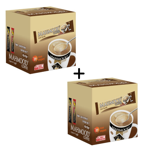 Mahmood Coffee 3'ü 1 arada Sütlü Köpüklü Hazır Kahve 48 Adet X 18 Gram 2li set - Mahmood Coffee