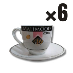 Mahmood Coffee Beyaz Türk Kahvesi 6 Kişilik Fincan Takımı - Mahmood Coffee