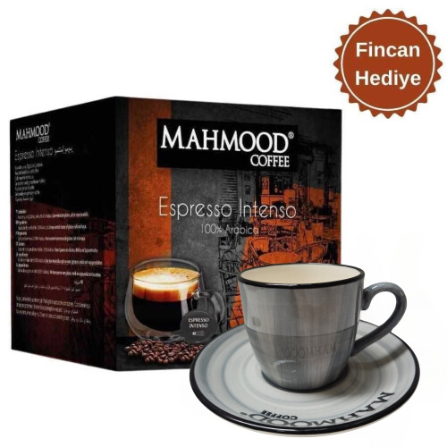 Mahmood Coffee Dolce Gusto Espresso Kapsül 7 Gr x 16 Adet ve Fincan - 1