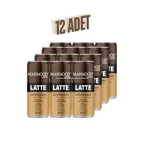 Mahmood Coffee Latte Soğuk Kahve 250 ml X 12 Adet - Mahmood Coffee