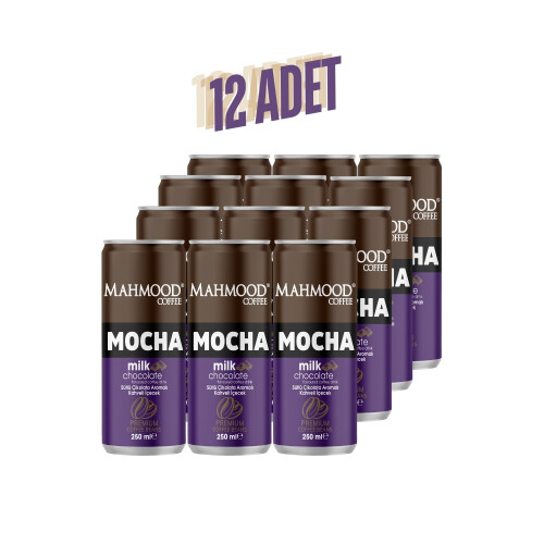 Mahmood Coffee Mocha Soğuk Kahve 250 ml X 12 Adet - Mahmood Coffee