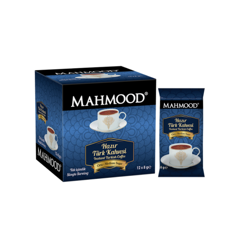 Mahmood Coffee Orta Hazır Türk Kahvesi 8 gr x 12 adet - Mahmood Coffee