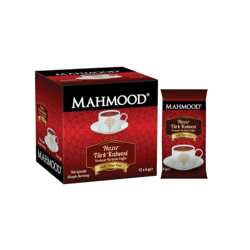 Mahmood Coffee Sade Hazır Türk Kahvesi 6 gr x 12 adet - Mahmood Coffee