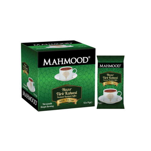 Mahmood Coffee Şekerli Hazır Türk Kahvesi 9 gr x 12 adet - Mahmood Coffee