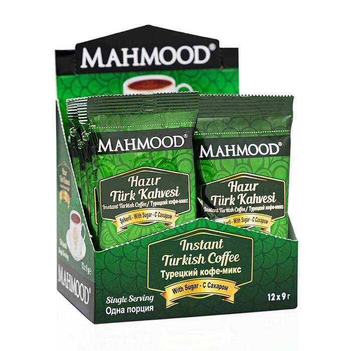 Mahmood Coffee Şekerli Hazır Türk Kahvesi 9 gr x 12 adet - 1