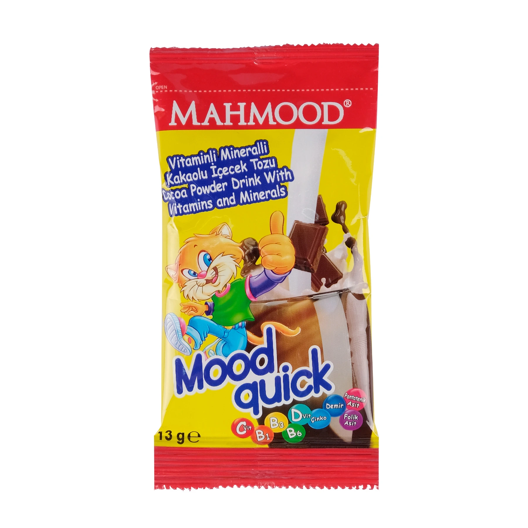 Mahmood Mood Quick Vitaminli Mineralli Kakaolu İçecek Tozu 12×13 gr - 2