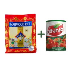 Mahmood Rıce 1121 Basmati Pirinç 900 gr ve Altunsa Domates Salçası 830 gr - Mahmood Rice