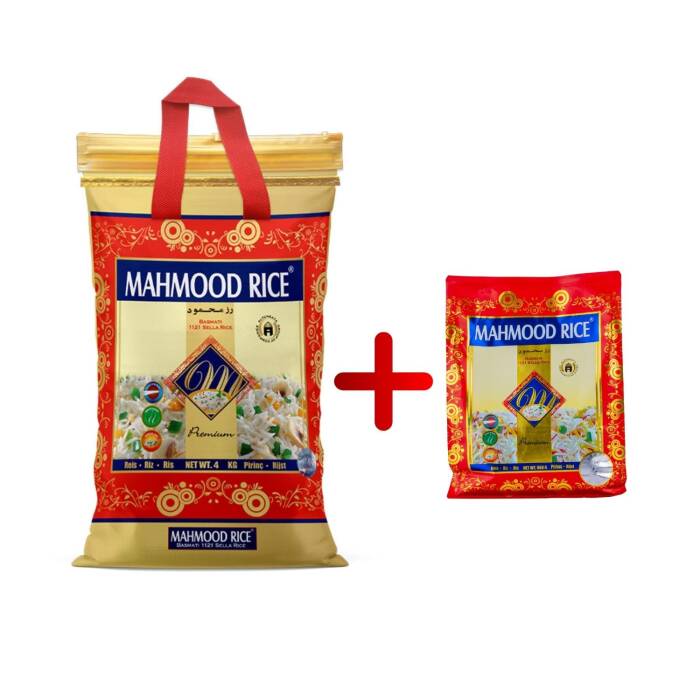 Mahmood Rıce 1121 Basmati Pirinç 4 Kg ve Basmati 1121 Pirinç 900 G - 1