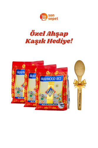 Mahmood Rice Basmati Pirinç 900 G X 3 Adet - Mahmood Rice